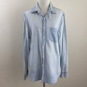 J. Crew Slim Chambray Button Up Shirt m